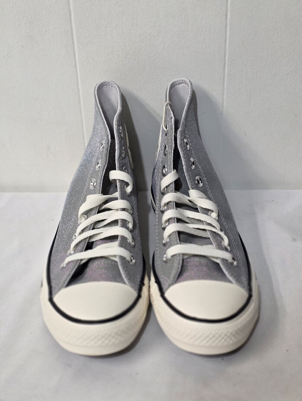 Converse Chuck Taylor All-Star Lace-Up Sparkle High Top Sneakers Womens Size 8.5 - Picture 9 of 12